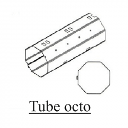 Profil tube d'enroulement de volet rulant octogonal