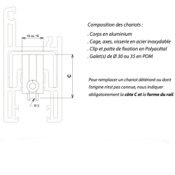 Kit renovation double galet réglable ds 4899 leg551104