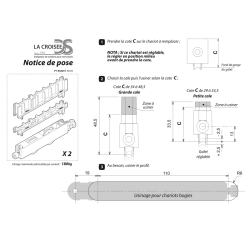 Kit renovation double galet réglable ds 4899 leg551104