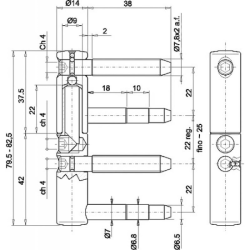 Fiches réglables Exacta pour menuiserie bois leg494823