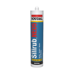 Mastic silicone neutre silirub gris