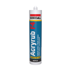 Mastic acrylique Acryrub F4 blanc
