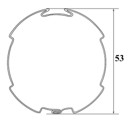 Ecrou de fixation pour tube deprat de 53 D139